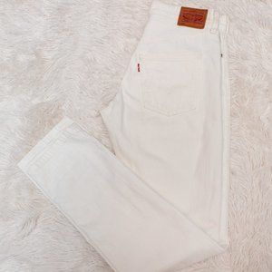 Levi's 501 White Denim Jeans